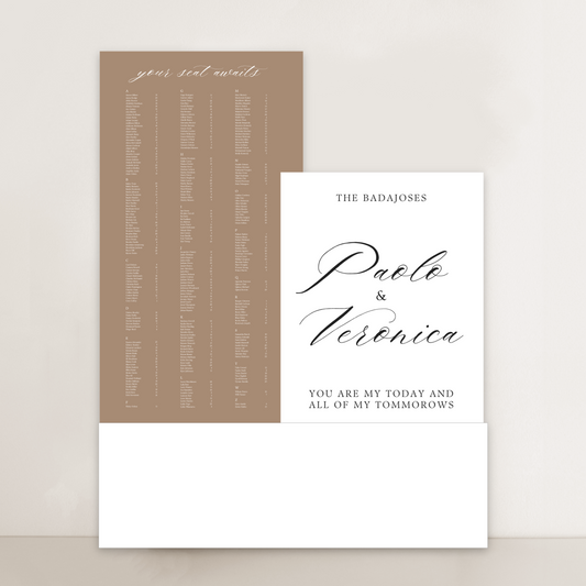 Classic | Welcome Sign + Seating Chart Box Stand Display Bundle