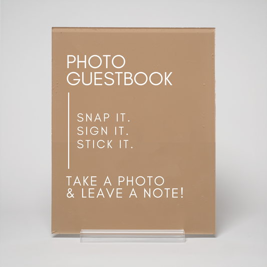 Minimal | Photo Guestbook Sign