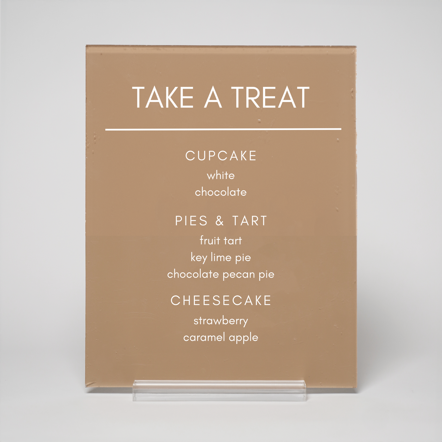 Minimal | Dessert Menu Sign