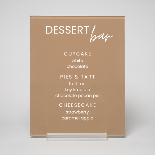 Boho | Dessert Menu Sign