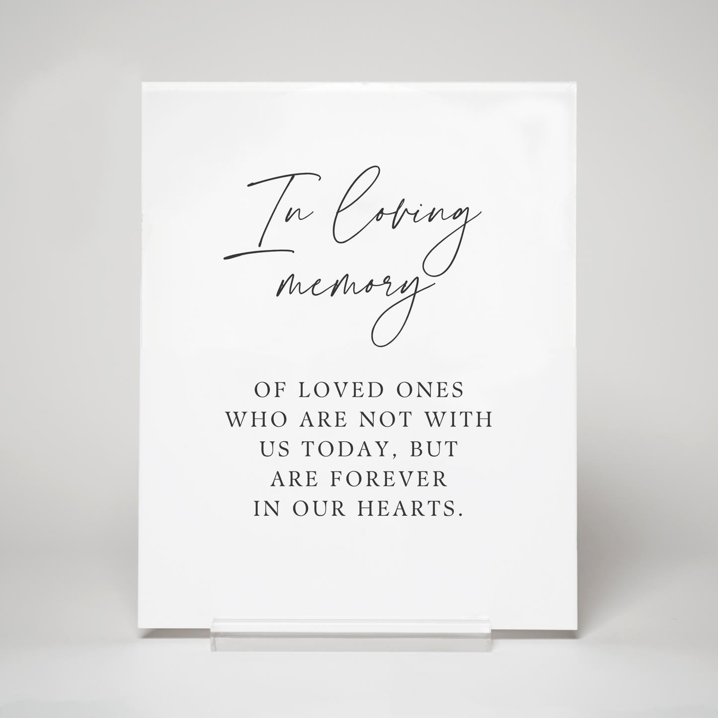 Chic | Memorial Sign II