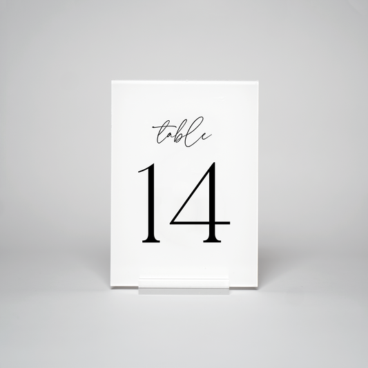 Chic | Table Numbers (Rectangle)
