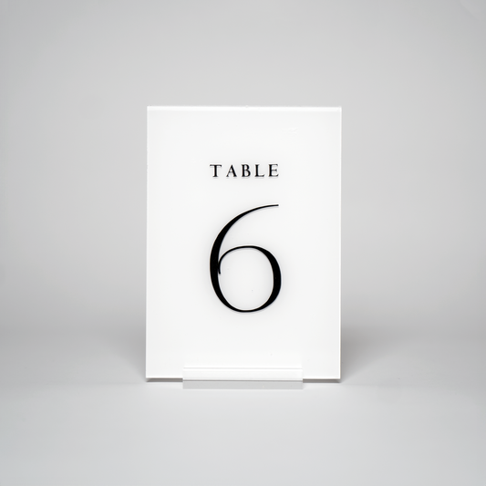 Classic | Table Numbers (Rectangle)