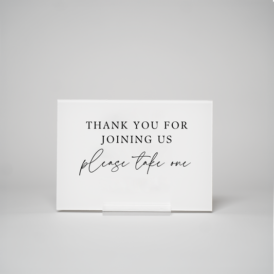 Chic | Favors Sign