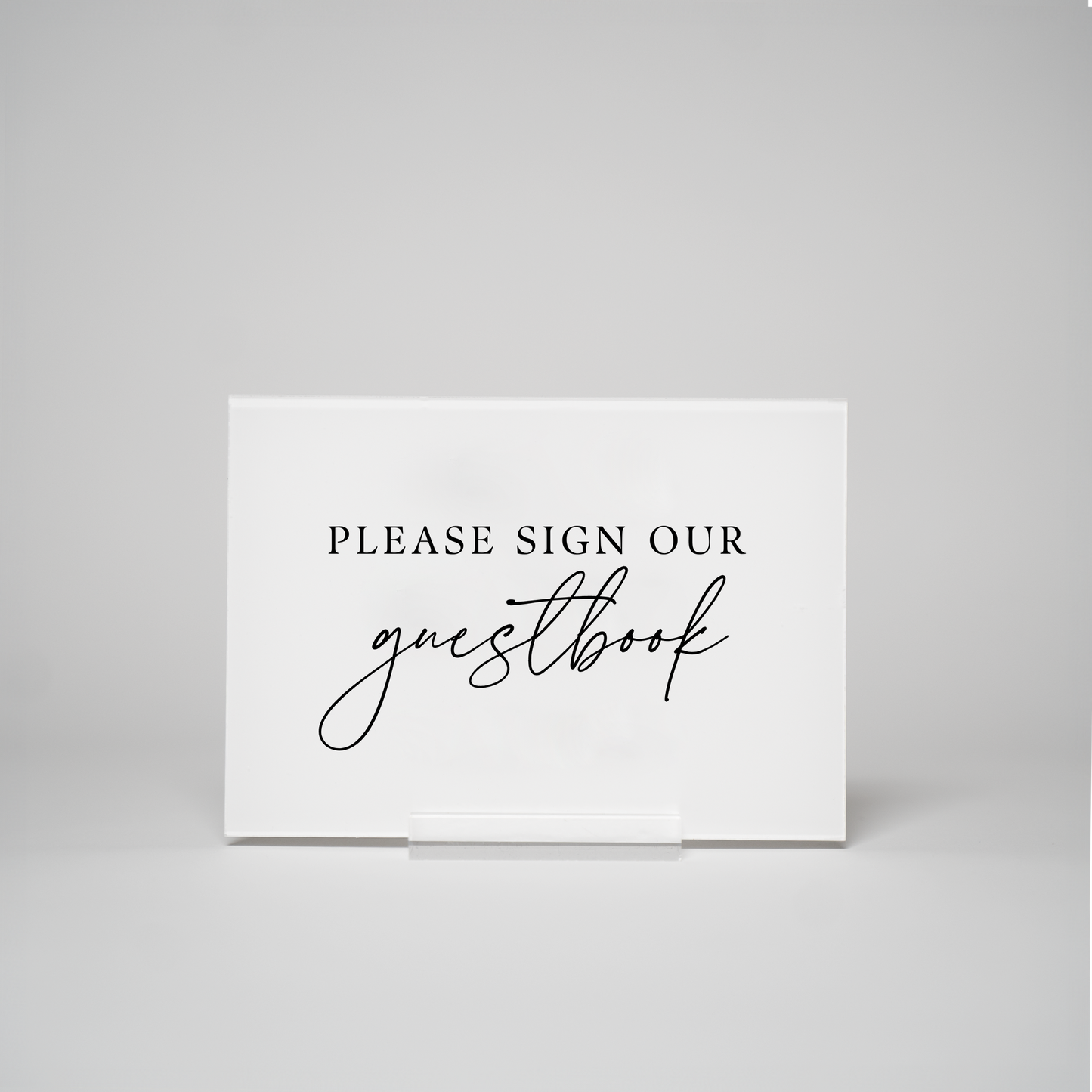 Chic | Guestbook Sign