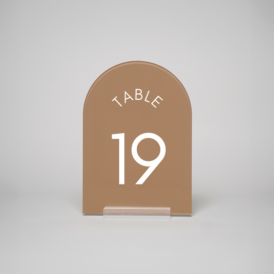 Minimal | Table Numbers (Arch)