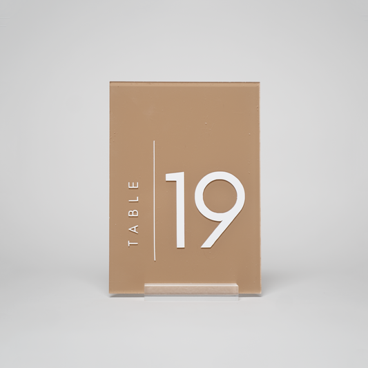 Minimal | Table Numbers (Rectangle)