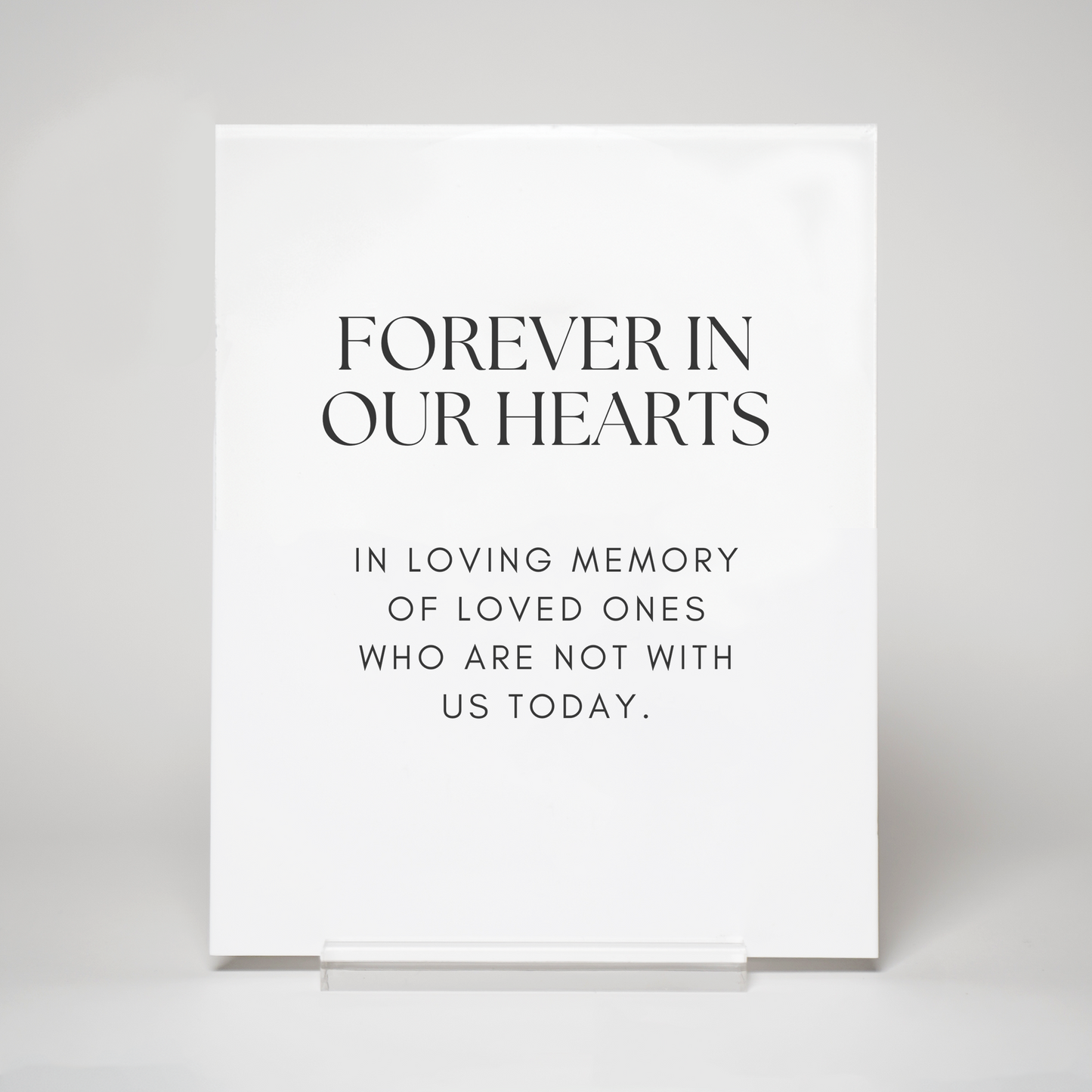 Modern | Memorial Sign I