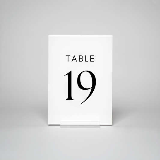 Modern | Table Numbers (Rectangle)
