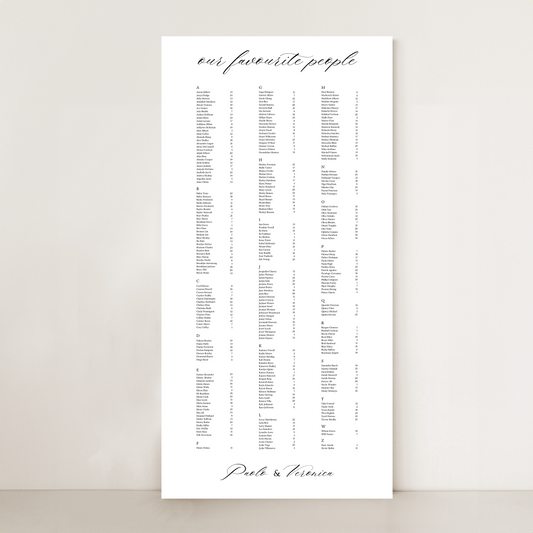 Classic | Seating Chart