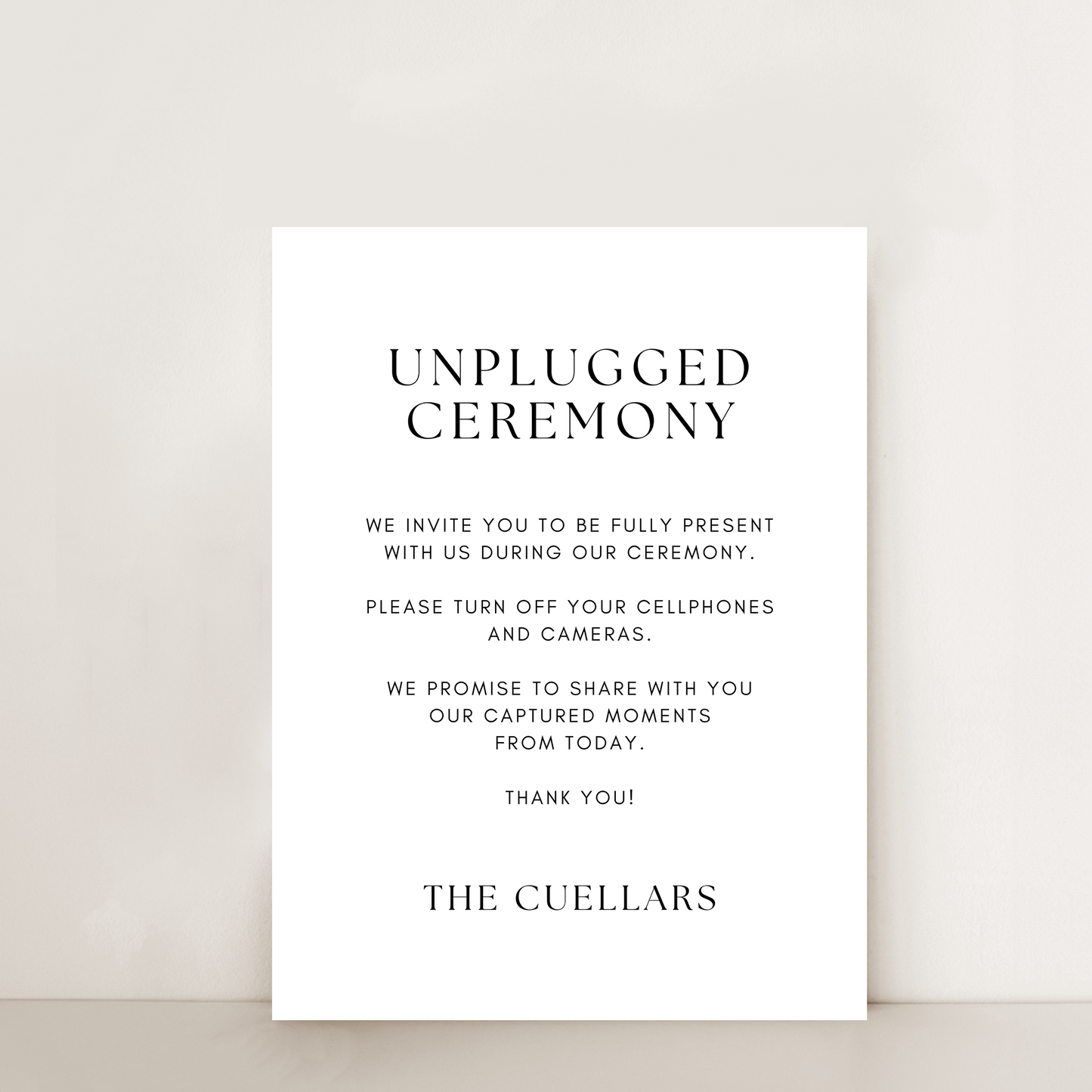Modern | Unplugged Ceremony