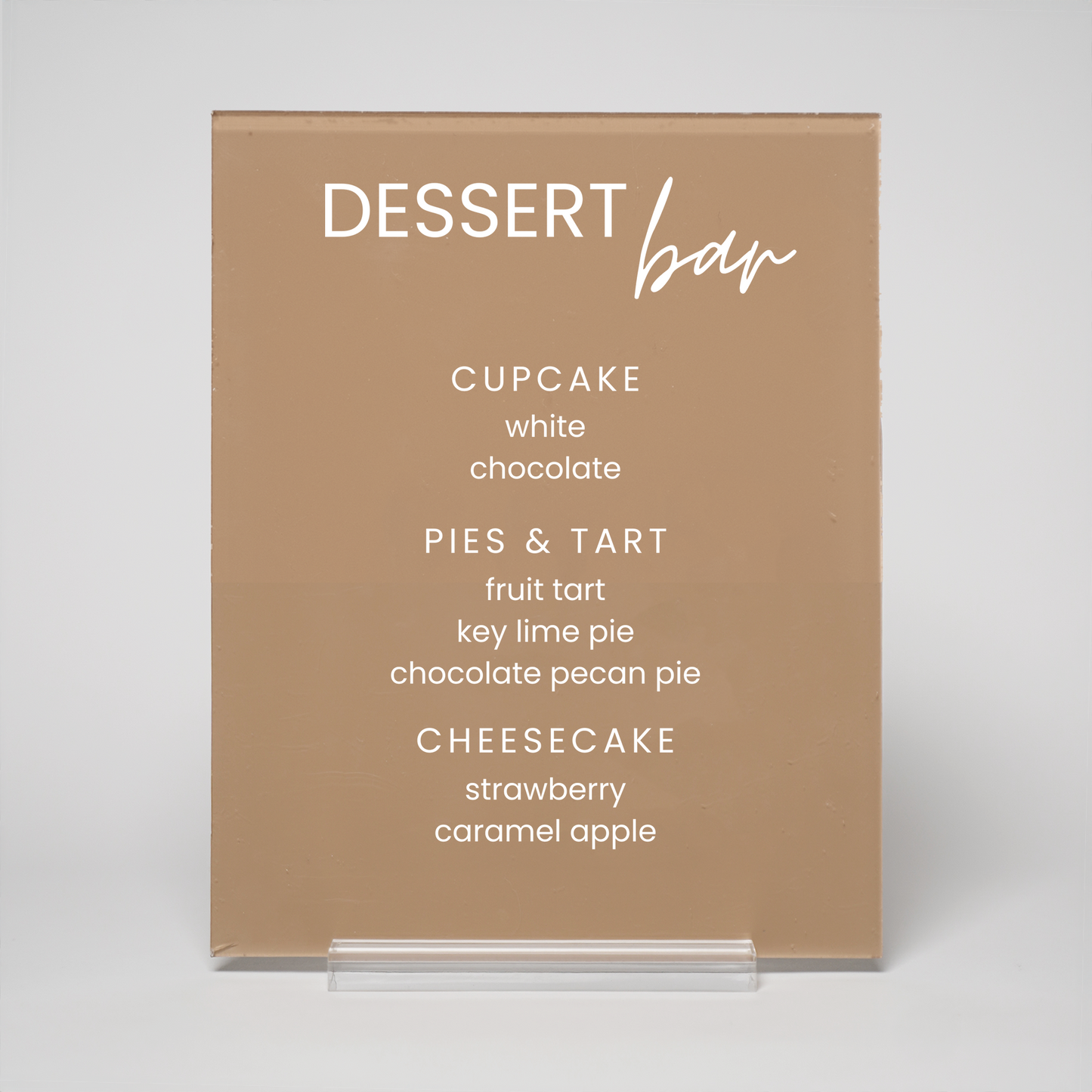 Boho | Dessert Menu Sign