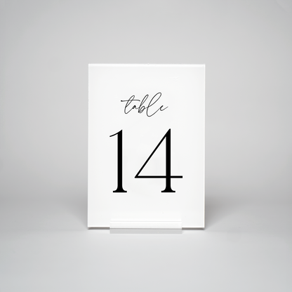 Chic | Table Numbers (Rectangle)