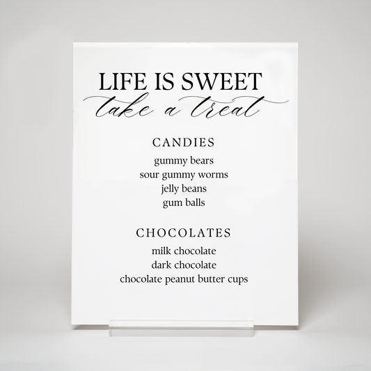 Classic | Candy Menu Sign II