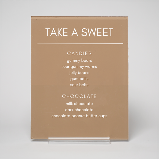 Minimal | Candy Menu Sign