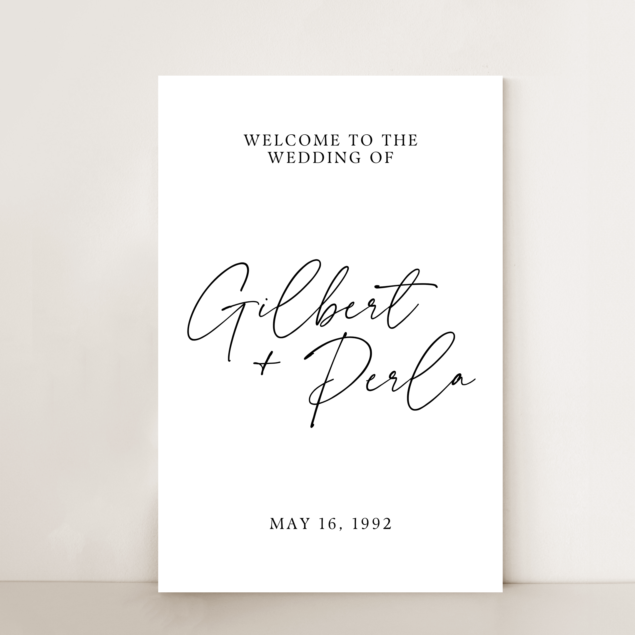 Chic Sign Text Chic | Welcome Sign – Beloved Signs